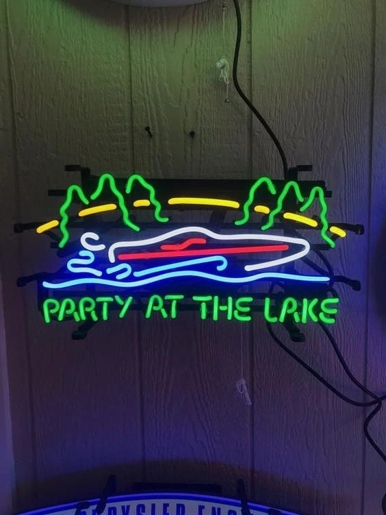 Neonetics Party At The Lake Neon Sign 2 Neonetics Party At The Lake Neon Sign - Image 2