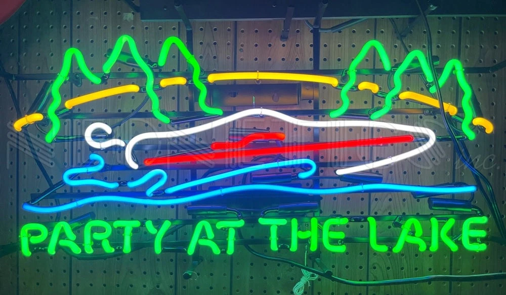 Neonetics Party At The Lake Neon Sign 1 Neonetics Party At The Lake Neon Sign