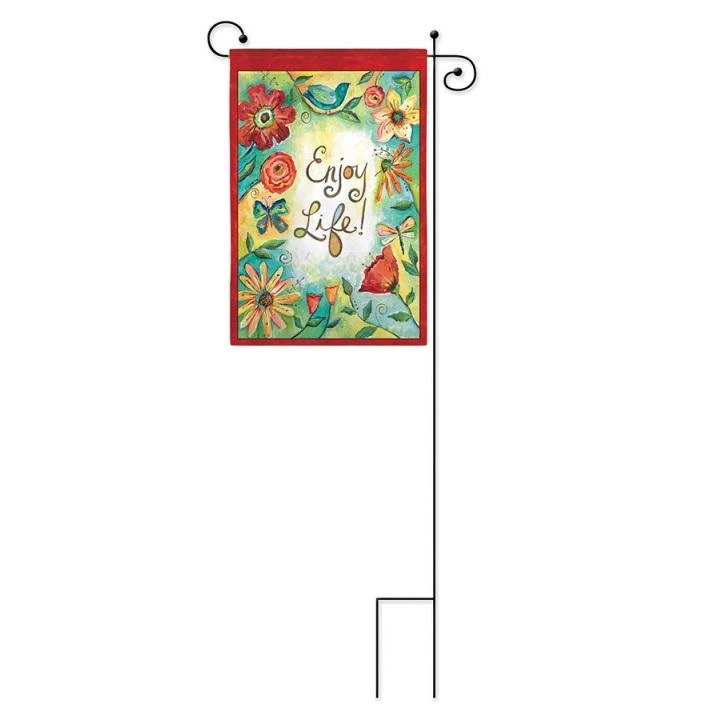 40" Metal Scroll Garden Flag Stand 2 40" Metal Scroll Garden Flag Stand - Image 2