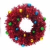 18" Tinsel Wreath With Shatterproof Ornaments