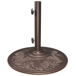 Cast Aluminum Art Deco Umbrella Bases -Courtyard Home Furnishings Store 632591