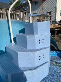 The King Aqua Staircase (Blue Granite Wedding Cake Pool Steps) 10 The King Aqua Staircase (Blue Granite Wedding Cake Pool Steps) -Courtyard Home Furnishings Store 657624 4