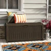 Suncast 73 Gallon Resin Wicker Deck Box