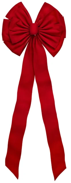18" X 50" Deluxe Red Velvet 13-Loop Christmas Bow