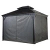 Gray Curtains For Provence Hard Top Gazebos By Sojag
