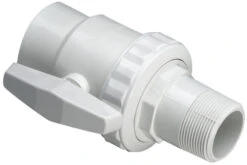 1.5" White PVC Ball Valve