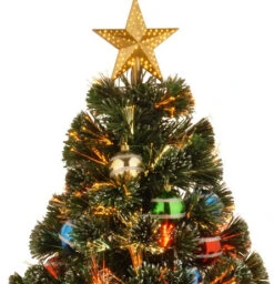 4' Fiber Optic Fireworks Artificial Christmas Tree With Glittered Ball Ornaments 12 4' Fiber Optic Fireworks Artificial Christmas Tree With Glittered Ball Ornaments -Courtyard Home Furnishings Store 766036 2