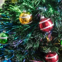 4' Fiber Optic Fireworks Artificial Christmas Tree With Glittered Ball Ornaments 11 4' Fiber Optic Fireworks Artificial Christmas Tree With Glittered Ball Ornaments -Courtyard Home Furnishings Store 766036 73eb805f 41e6 40ba b904 b65f9382bc85