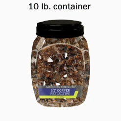 1/2" Copper Reflective Fire Pit / Fireplace Fire Glass 11 1/2" Copper Reflective Fire Pit / Fireplace Fire Glass -Courtyard Home Furnishings Store 777759 4