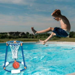 Tall Boy Floating Basketball Pool Game From Swimline