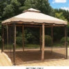 Mosquito Netting For 10' X 12' Rivel Soft Top Gazebo By Sojag