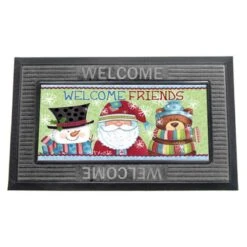 Gray "Welcome" Sassafras Doormat Tray 5 Gray "Welcome" Sassafras Doormat Tray -Courtyard Home Furnishings Store 841535