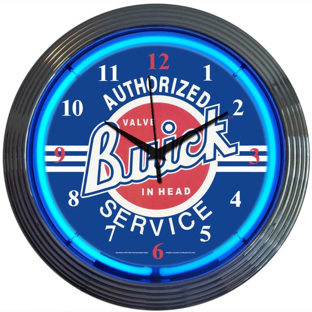 Neonetics GM Buick Service Neon Clock 1 Neonetics GM Buick Service Neon Clock