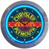 Neonetics Chrysler Plymouth Neon Clock