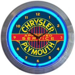 Neonetics Chrysler Plymouth Neon Clock