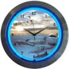 Neonetics Dolphins At Sea Neon Clock
