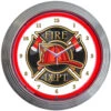 Neonetics Fire Department Neon Clock