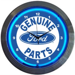Neonetics Ford Genuine Parts Neon Clock