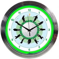 Neonetics Golf Neon Clock