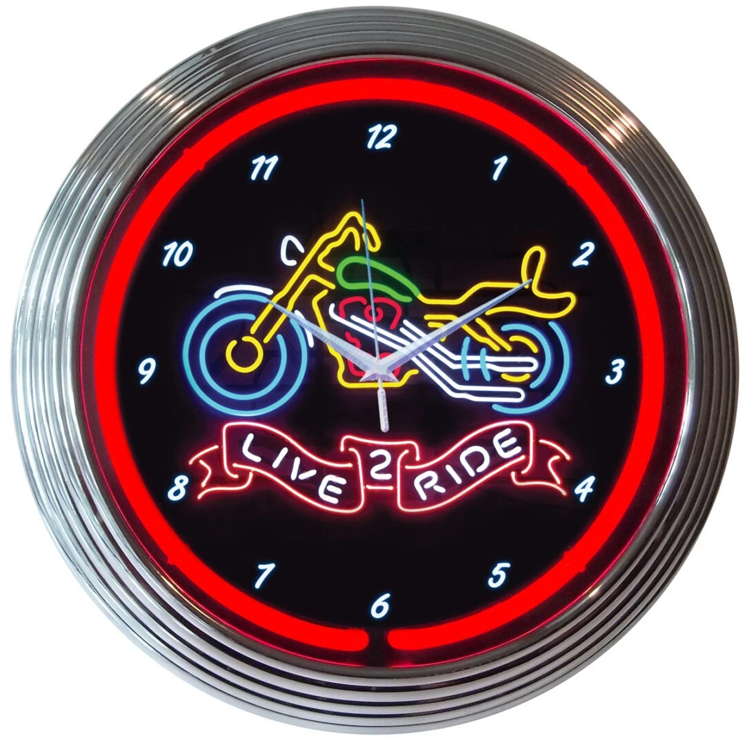 Neonetics Live 2 Ride Neon Clock 1 Neonetics Live 2 Ride Neon Clock