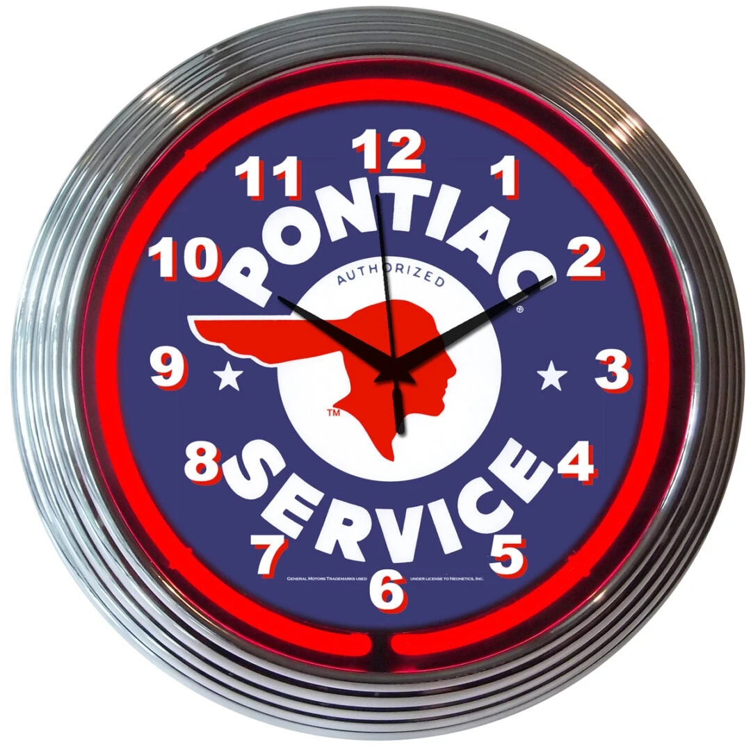 Neonetics GM Pontiac Service Neon Clock 1 Neonetics GM Pontiac Service Neon Clock