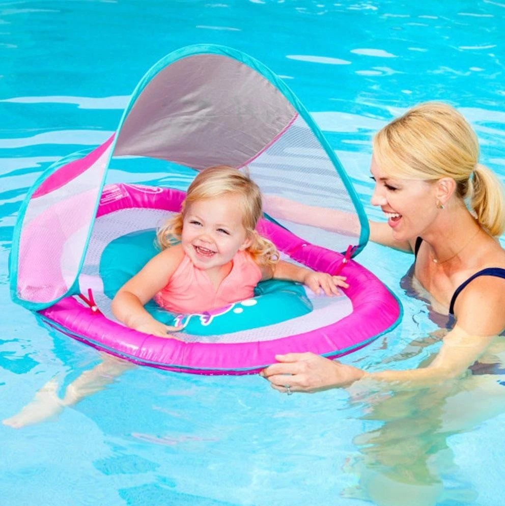 SwimWays Baby Spring Float With Sun Canopy 2 SwimWays Baby Spring Float With Sun Canopy - Image 2