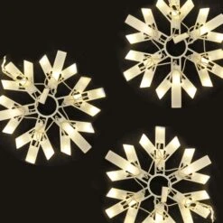 8-Function Warm White LED Snowflake Lights 7 8-Function Warm White LED Snowflake Lights -Courtyard Home Furnishings Store 934 381 934 398