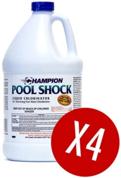 Champion 12.5% Liquid Chlorine Pool Shock - Case Of 4