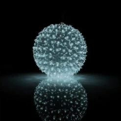 8" Twinkling LED Sphere Christmas Ornament With 9 Light Functions -Courtyard Home Furnishings Store 988826 2