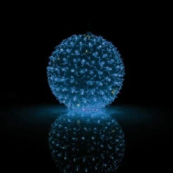 8" Twinkling LED Sphere Christmas Ornament With 9 Light Functions -Courtyard Home Furnishings Store 988828 3