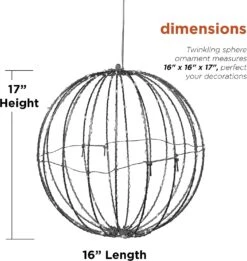 8" Foldable Metal LED Sphere Hanging Ornament (3-Pack) 30 8" Foldable Metal LED Sphere Hanging Ornament (3-Pack) -Courtyard Home Furnishings Store 988833 3