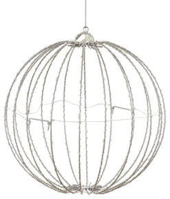 8" Foldable Metal LED Sphere Hanging Ornament (3-Pack) 33 8" Foldable Metal LED Sphere Hanging Ornament (3-Pack) -Courtyard Home Furnishings Store 988833 9