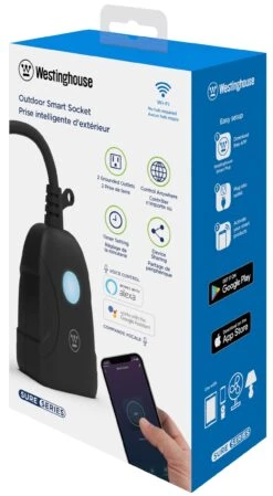 2-Outlet Outdoor WiFi Smart Plug Socket 8 2-Outlet Outdoor WiFi Smart Plug Socket -Courtyard Home Furnishings Store 989002