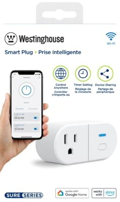 Sure Series Wi-Fi Single Plug Smart Outlet 9 Sure Series Wi-Fi Single Plug Smart Outlet -Courtyard Home Furnishings Store 989003