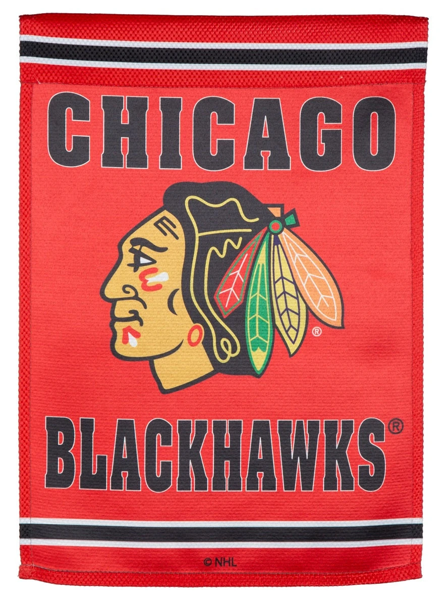 Embossed Suede Chicago Blackhawks Garden Flag 4 Embossed Suede Chicago Blackhawks Garden Flag - Image 4