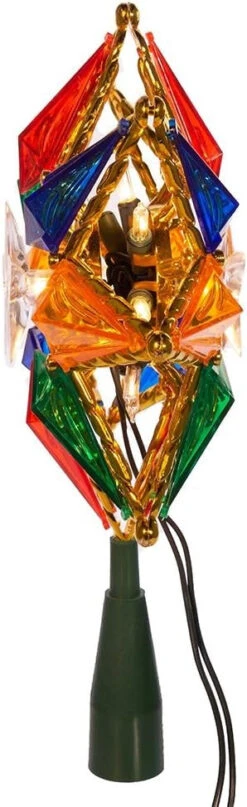 Multi-Colored 8-Point Christmas Star Tree Topper 9 Multi-Colored 8-Point Christmas Star Tree Topper -Courtyard Home Furnishings Store 989101 3