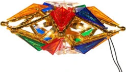 Multi-Colored 8-Point Christmas Star Tree Topper 12 Multi-Colored 8-Point Christmas Star Tree Topper -Courtyard Home Furnishings Store 989101 6