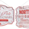 12" North Pole Confectionary And Bakery Ornament Sign