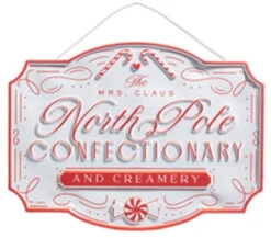 12" North Pole Confectionary And Bakery Ornament Sign -Courtyard Home Furnishings Store 989274 2
