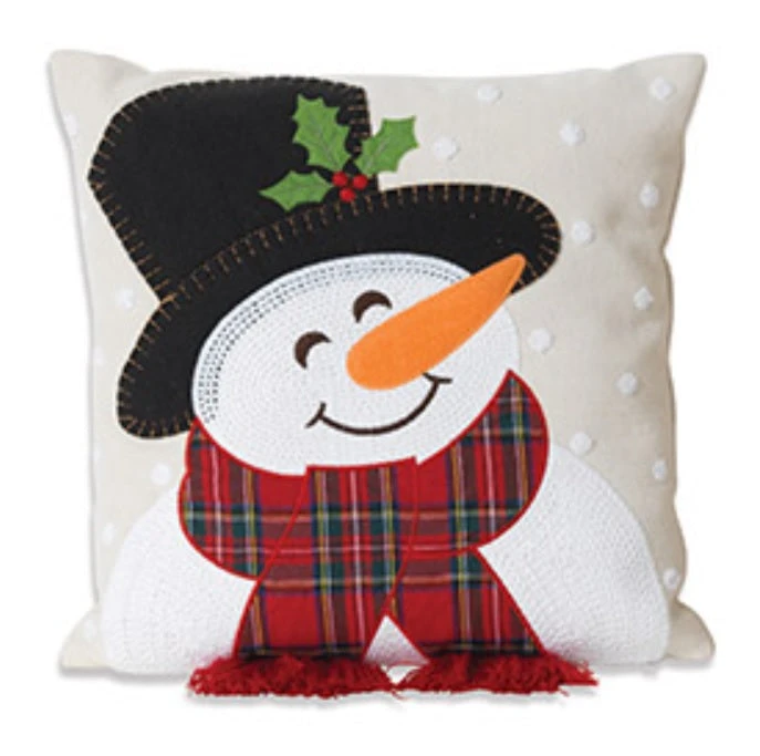 16" Fabric Holiday Design Throw Pillow 2 16" Fabric Holiday Design Throw Pillow - Image 2