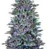 7' Flocked Appalachian Pre-Lit Artificial Christmas Tree