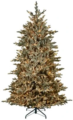 7' Flocked Appalachian Pre-Lit Artificial Christmas Tree 6 7' Flocked Appalachian Pre-Lit Artificial Christmas Tree -Courtyard Home Furnishings Store 990022