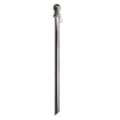 Chrome Finish Aluminum House Flag Pole With Anti-Wrap Tube