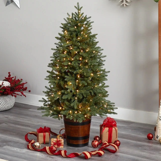 5' Bedford Spruce Pre-Lit Potted Artificial Tree 2 5' Bedford Spruce Pre-Lit Potted Artificial Tree - Image 2