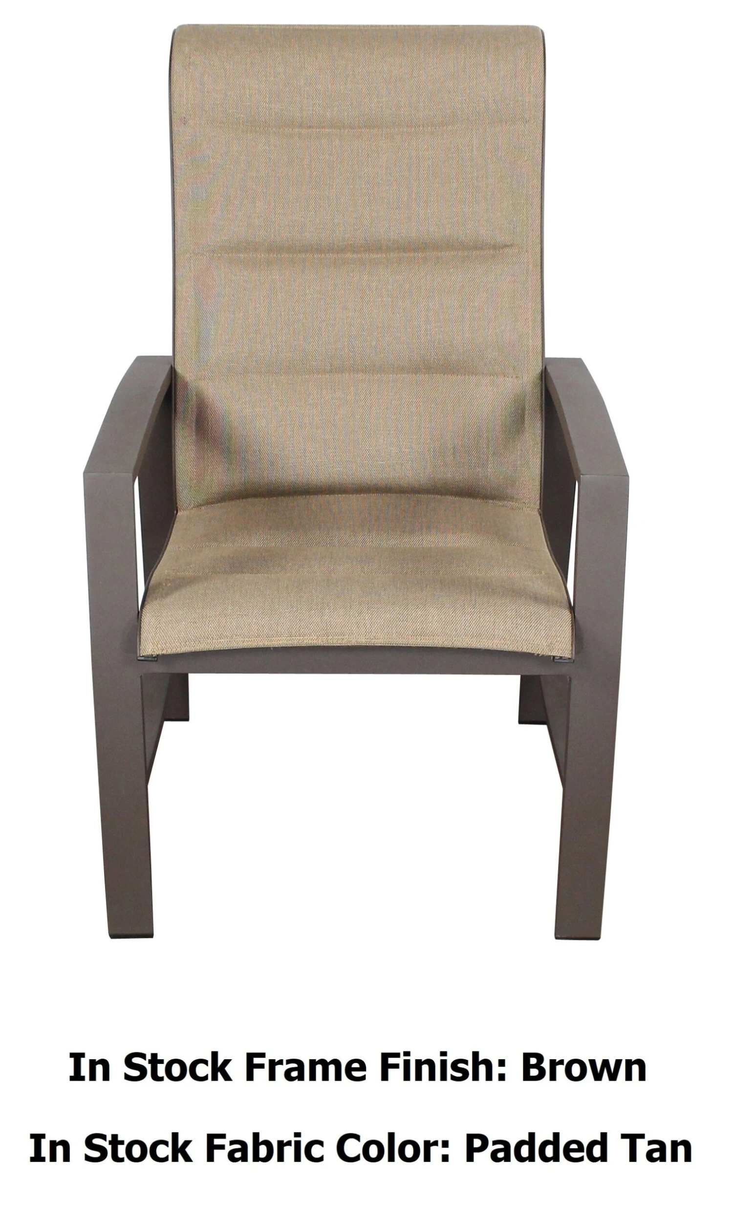 Horizon Brown Padded Sling Dining Set 2 Horizon Brown Padded Sling Dining Set - Image 2