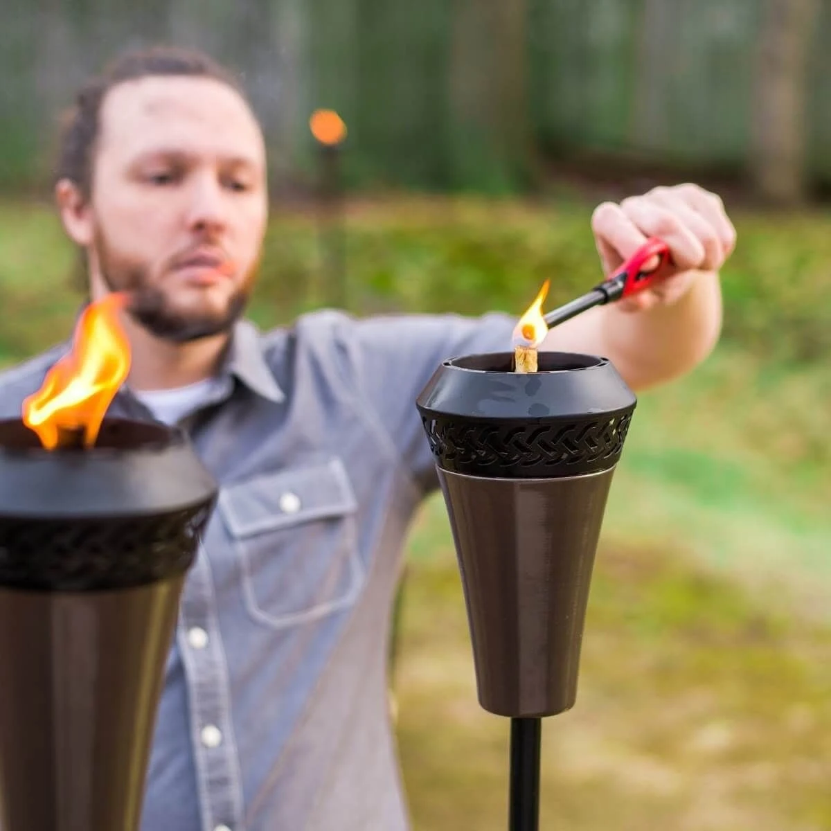 TIKI® Island King Large Flame Torch 2 TIKI® Island King Large Flame Torch - Image 2