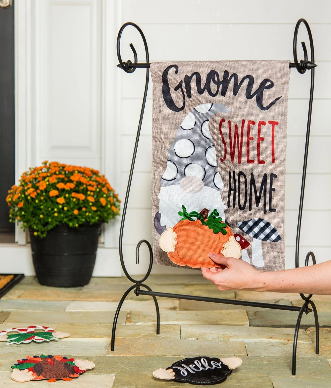 Gnome Interchangeable Burlap Boutique™ Garden Flag 4 Gnome Interchangeable Burlap Boutique™ Garden Flag - Image 4