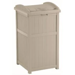 Suncast 30 Gallon Resin Outdoor Trash Hideaway® Container