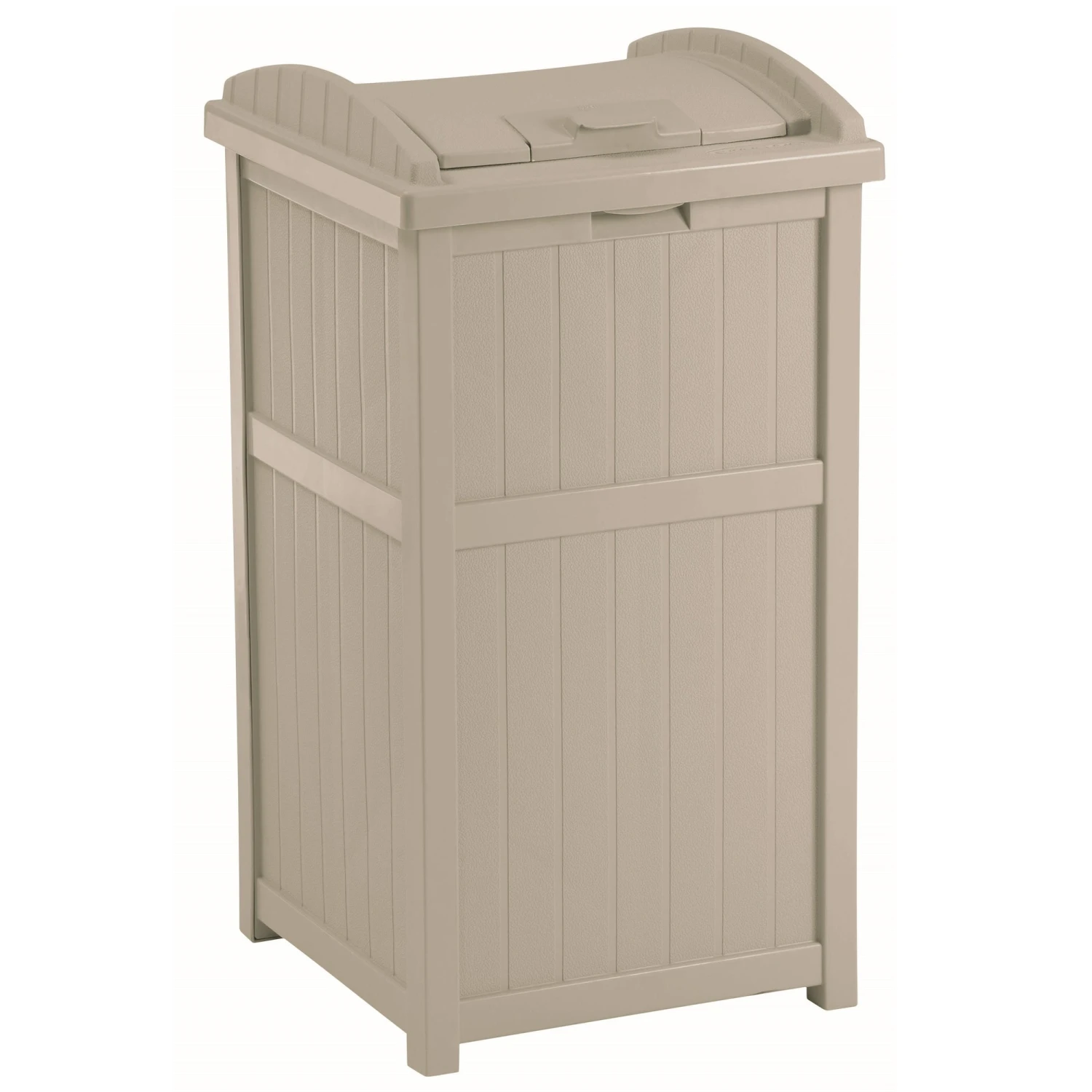 Suncast 30 Gallon Resin Outdoor Trash Hideaway® Container 1 Suncast 30 Gallon Resin Outdoor Trash Hideaway® Container