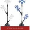 LED Solar 3-Tier Snowflake Holiday Garden Stake